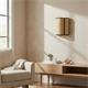 Aplique de Pared Rafia Beige y Cinta Negra | Serie ACACIA II