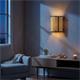 Aplique de Pared Rafia Beige y Cinta Negra | Serie ACACIA II