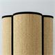 Aplique de Pared Rafia Beige y Cinta Negra | Serie ACACIA II