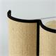 Aplique de Pared Rafia Beige y Cinta Negra | Serie ACACIA II