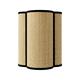 Aplique de Pared Rafia Beige y Cinta Negra | Serie ACACIA II