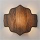 Aplique de Pared en Tejido de Madera Oscura | Serie SELMA