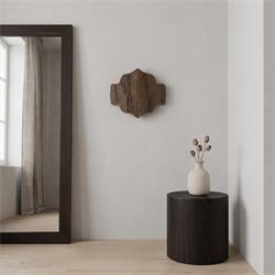Aplique de Pared en Tejido de Madera Oscura | Serie SELMA