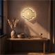 Aplique de Pared en Rafia Beige | Serie SELMA