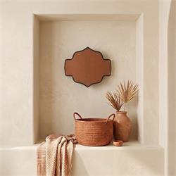 Aplique de Pared en Rafia Terracota | Serie SELMA