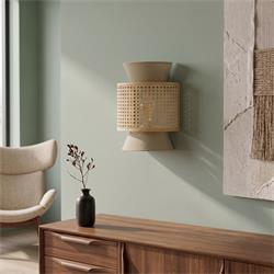 Aplique de Pared KAV con Vienés Natural | Serie DIARA