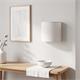 Aplique de Pared con Pantalla de Lino Blanco | Serie BELA
