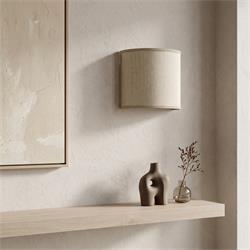 Aplique de Pared con Pantalla de Lino Beige | Serie BELA