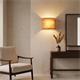 Aplique de Pared con Pantalla de Madera Oscura | Serie BELA