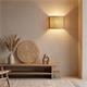 Aplique de Pared con Pantalla de Rafia Beige | Serie BELA