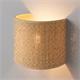 Aplique de Pared con Pantalla de Rafia Beige | Serie BELA
