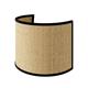 Aplique de Pared de Rafia Beige y Cinta Negra | Serie BELA