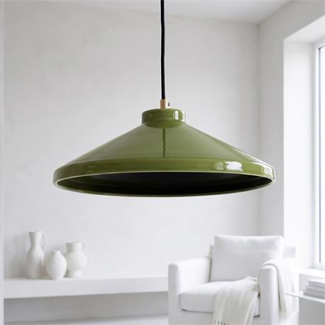 COLGANTE SERIE JULIANA CERÁMICA VERDE/ORO 1 LUZ XTRELAMP