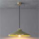 COLGANTE SERIE JULIANA CERÁMICA VERDE/ORO 1 LUZ XTRELAMP