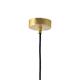 Lámpara Colgante JULIANA Cerámica Verde Metal Oro 1 Luz 38Cm