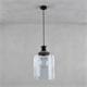 Lámpara de Techo SYBILL Cristal Fumé Negro Corcho