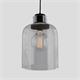 Lámpara de Techo Cristal Fumé Negro Corcho | Serie SYBILL