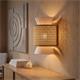 Aplique de Pared Blanco con Vienés Natural | Serie DIARA