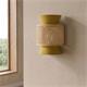 Aplique de Pared Mostaza con Vienés Natural | Serie DIARA