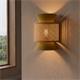 Aplique de Pared Mostaza con Vienés Natural | Serie DIARA
