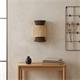 Aplique de Pared Marrón con Vienés Natural | Serie DIARA