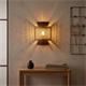 Aplique de Pared Marrón con Vienés Natural | Serie DIARA