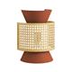 Aplique de Pared Terracota con Vienés Natural | Serie DIARA