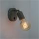 Aplique de Pared de Metal Gris Orientable | Serie FITA