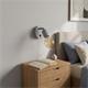 Aplique de Pared de Metal Gris Orientable | Serie FITA