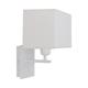 Aplique de Pared Blanco y Pantalla Blanca | Serie ANASTASIA