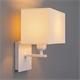 Aplique de Pared Blanco y Pantalla Blanca | Serie ANASTASIA