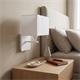 Aplique de Pared Blanco y Pantalla Blanca | Serie ANASTASIA