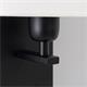 Aplique de Pared Negro y Pantalla Blanca | Serie ANASTASIA