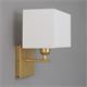 Aplique de Pared Dorado y Pantalla Blanca | Serie ANASTASIA