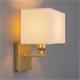 Aplique de Pared Dorado y Pantalla Blanca | Serie ANASTASIA