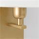 Aplique de Pared Dorado y Pantalla Blanca | Serie ANASTASIA