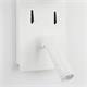 Aplique de Pared Blanco con Lector LED | Serie ÚRSULA