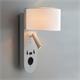 Aplique de Pared Blanco con USB y LED | Serie ÚRSULA II