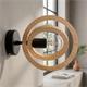 APLIQUE PARED BIARRITZ MADERA NATURAL D20 XTRELAMP