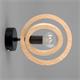 APLIQUE PARED BIARRITZ MADERA NATURAL D20 XTRELAMP