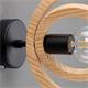 APLIQUE PARED BIARRITZ MADERA NATURAL D20 XTRELAMP