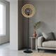 LAMPARA PIE BIARRITZ MADERA NATURAL D45 XTRELAMP