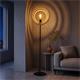 LAMPARA PIE BIARRITZ MADERA NATURAL D45 XTRELAMP