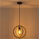 COLGANTE BIARRITZ MADERA NATURAL D20 XTRELAMP CIRCULOS ARTI