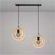 REGLETA 2 LUCES BIARRITZ MADERA NATURAL D20 XTRELAMP