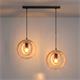 REGLETA 2 LUCES BIARRITZ MADERA NATURAL D20 XTRELAMP