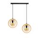 Lámpara Colgante de Madera con 2 Luces | Serie BIARRITZ