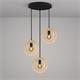 PLAFON 3 LUCES BIARRITZ MADERA NATURAL D20 XTRELAMP