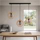 REGLETA 3 LUCES BIARRITZ MADERA NATURAL D20 XTRELAMP