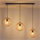 REGLETA 3 LUCES BIARRITZ MADERA NATURAL D20 XTRELAMP